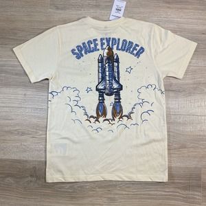 NWT Southpole Nasa T Shirt Short Sleeve Space Explorer Boys Medium Tan Apollo